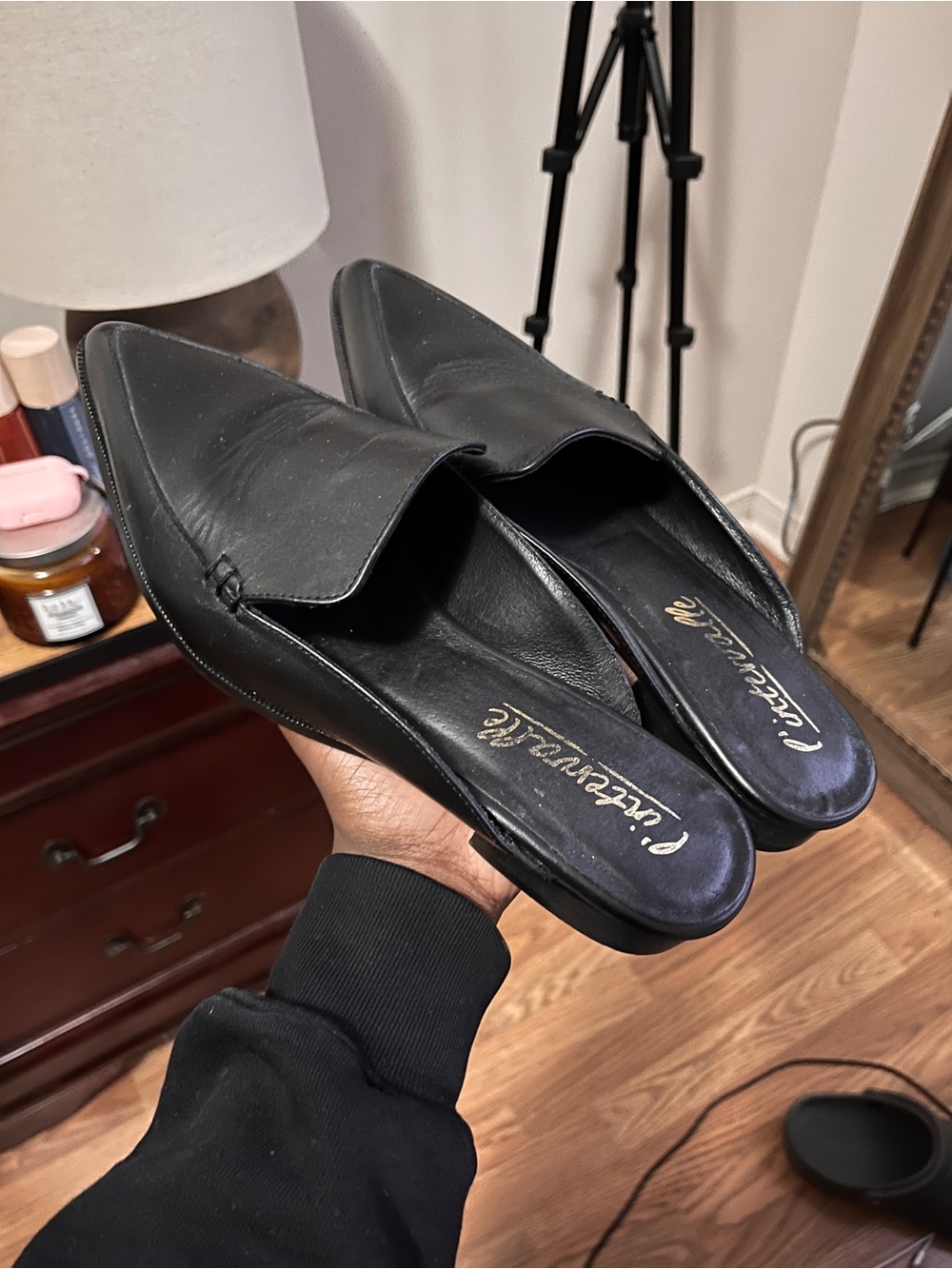 L’intervalle - Black Mule Slip Ons (EU 38)